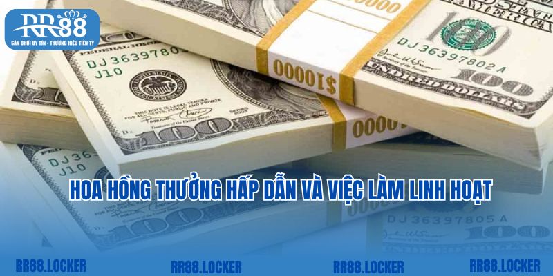 Hoa hồng thưởng hấp dẫn và việc làm linh hoạt